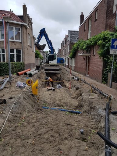 riolering julianastraat emmakwartier Het plaatsen van de nieuwe riolering in de Julianastraat
