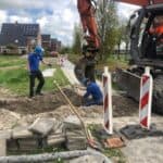 Waadhoeke menaam boech zuid riool voetpad inrit bouwweg 7