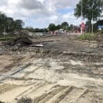 kruispunt N357 Doniaweg Hallum Provincie Fryslan provincialeweg rotonde asfalt 3
