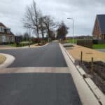 herinrichting haulsterweg jousterweg Haskerhorne in het werk gestorte betonbanden 2
