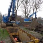 riolering herinrichting Neptunuslaan Krommenie sleufbekisting